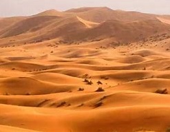 dry desert land